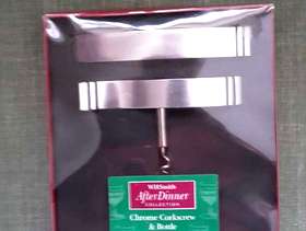 Freecycle Chrome Corkscrew and Bottle Opener Set