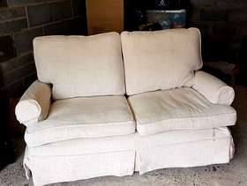 Freecycle Cream two seater sofa