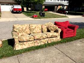 Freecycle Sofa and chair