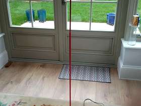 Freecycle Red reading lamp