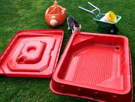 Freecycle Earning Learning children's sand pit and other outdoor toys.