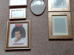 Freecycle Six Mixed Gold Picture Frames