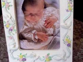 Freecycle Baby's christening Photo frame