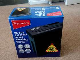 Freecycle Paper shredder