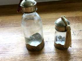 Freecycle Two small Moroccan bottles