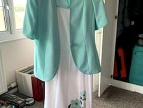 Freecycle A jaque vert dress and jacket