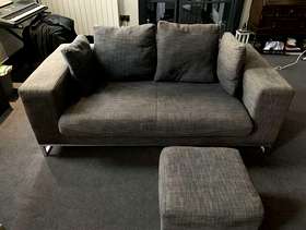 Freecycle Pair of Dwell sofas and footstool