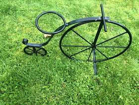 Freecycle Hand-made Powder Coated Penny Farthing Planter