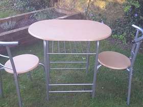 Freecycle Two seat table and chair's