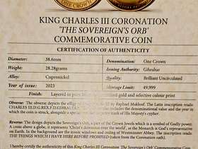 Freecycle The King's Coronation Limited Edition 24ct Gold Coins.