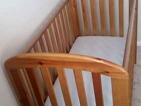 Freecycle Pine cot & matress