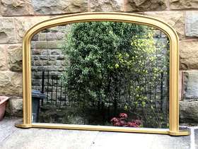 Freecycle Wooden-framed (gold painted) mirror