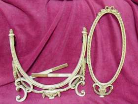 Freecycle Vintage mirror stand (no mirrors)- shabby chic style