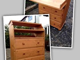 Freecycle IKEA baby changing table with three drawers