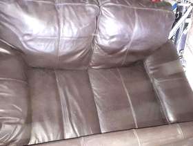 Freecycle Leather Two Seater Settees