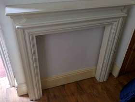 Freecycle Wooden fireplace surround