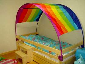 Freecycle Ikea 'Murmel' rainbow bed tent