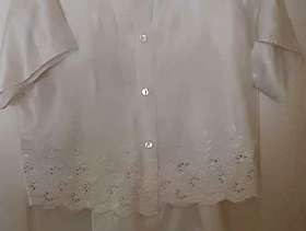 Freecycle M&S Broderie Anglaise Cream Polyester Summer Pyjamas