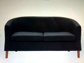Freecycle Black 2 seater tub sofa