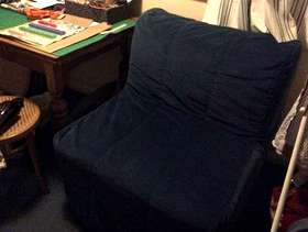 Freecycle Ikea armchair bed