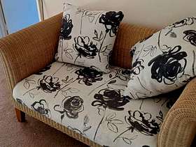Freecycle Cane two seat sofa