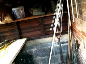 Freecycle Parasol and parasol stand