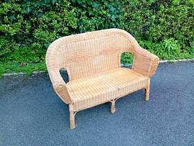 Freecycle Wicker sofa