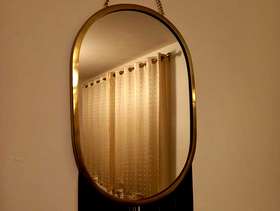 Freecycle Green Fringe Detail Mirror