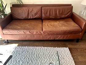 Freecycle 3 seater sofa and foot stool