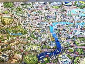 Freecycle Corner Piece 1000-Piece Jigsaw Puzzle – London Landmarks