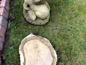 Freecycle Bird bath.