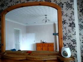 Freecycle Wooden fire surround and mirror