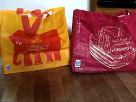 Freecycle Sturdy Sainsbury’s carriers NOT thin plastic bags.