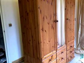 Freecycle Huge pine wardrobe