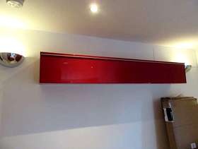 Freecycle Ikea wall unit red