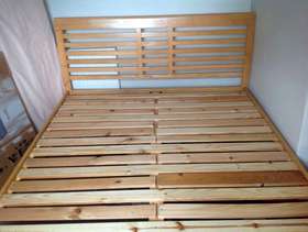 Freecycle King size bedframe.