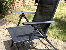 Freecycle 6 chairs, glass top table and umbrella with stand