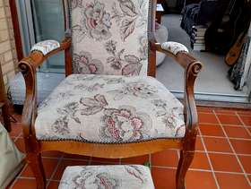 Freecycle Chair and footstool