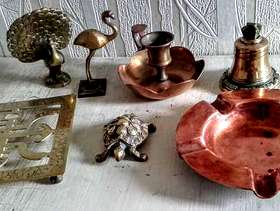 Freecycle Collection of brass ornaments