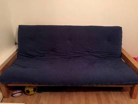 Freecycle Blue futon style coach