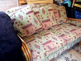 Freecycle 2 Seater settee, tub chair and foot stool