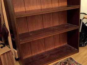 Freecycle Dark wood bookshelves