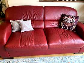 Freecycle 2 great quality leather sofas one being sofa bed