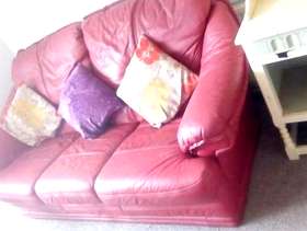 Freecycle 2 x Leather Sofas