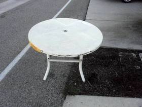 Freecycle Patio Table
