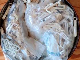 Freecycle Curtain hooks