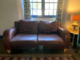 Freecycle Leather sofa