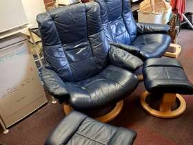 Freecycle Swivelling Easy Chairs and Footstools