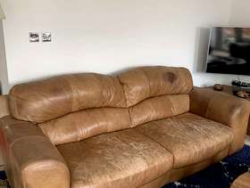 Freecycle Leather sofa