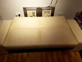 Freecycle Double faux leather sofa bed